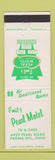 Matchbook Cover - Emil's Pearl Motel Parma Heights OH