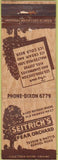 Matchbook Cover - Seitrich's Pear Orchard