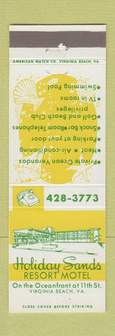 Matchbook Cover - Holiday Sands Resort Motel Virginia Beach VA