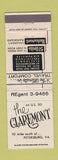 Matchbook Cover - The Claremont Petersburg VA WEAR