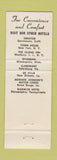 Matchbook Cover - The Claremont Petersburg VA WEAR