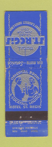 Matchbook Cover - Hotel St Regis Grand Junction Colorado
