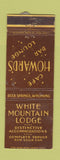 Matchbook Cover - White Mountain Lodge Rock Springs WY WEAR
