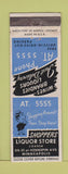 Matchbook Cover - Shoppers Liquor Store Minneapolis MN