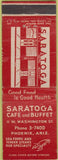 Matchbook Cover - Saratoga Buffet Phoenix AZ