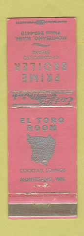 Matchbook Cover - Prime Broiler El Toro Room Montesano WA