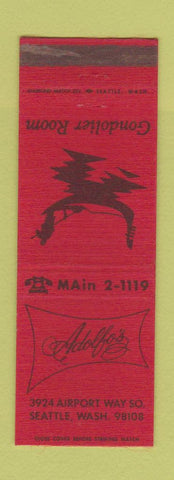 Matchbook Cover - Adolfo's Italian Restaurant Seattle WA