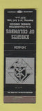 Matchbook Cover - Knights of Columbus Eugene OR