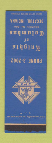 Matchbook Cover - Knights of Columbus Decatur IN