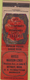 Matchbook Cover - Madison Lenox Hotels Detroit MI WORN