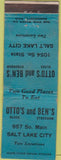 Matchbook Cover - Otto and Ben's Salt Lake City UT WORN
