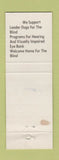 Matchbook Cover - Lions Club Westwood Heights Flint MI