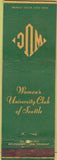 Matchbook Cover - Women's University Club of Seattle WA