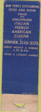 Matchbook Cover - Maontmartre of New York Girlie NYC feature WORN