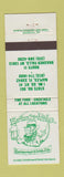 Matchbook Cover Erin's Isle Restaurant Irish Pub Brasher Falls NY Naples FL WEAR