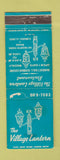 Matchbook Cover - The Village Lantern Restaurant Elmhurst IL STAINED