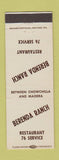 Matchbook Cover - Brenda Ranch 76 oil gas Chowchilla Madera CA