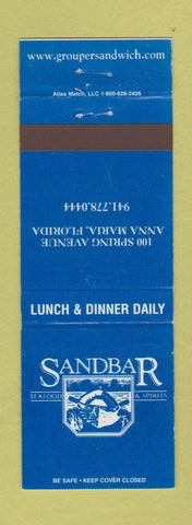 Matchbook Cover - Sandbar Seafood Anna Maria FL