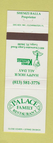 Matchbook Cover - Palace Family Restaurant Largo FL