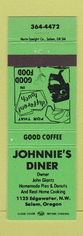Matchbook Cover - Johnnie's Diner Salem OR