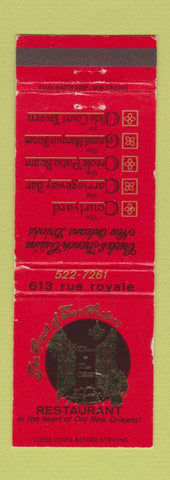 Matchbook Cover - Court of Two Sisters New Orleans LA WORN