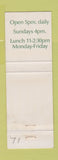 Matchbook Cover - O'Briens Restaurant Chicago IL