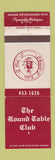 Matchbook Cover - Round Table Club Mayflower Hotel Plymouth MI