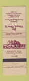 Matchbook Cover - Cafe La Chaumiere Sarasota FL WEAR