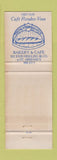 Matchbook Cover - Cafe La Chaumiere Sarasota FL WEAR