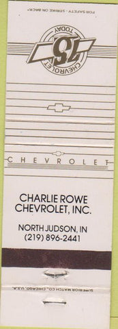 Matchbook Cover - 1975 Chevrolet North Judson IN