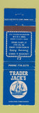 Matchbook Cover - Trader Jack's Restaurant Bradenton Beach FL WEAR