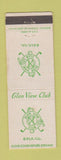 Matchbook Cover - Glen View Golf Club Golf IL WORN