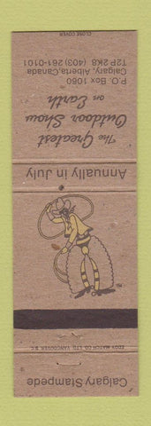 Matchbook Cover - Calgary Stampede Rodeo Festival Calgary AB cowboy