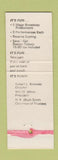 Matchbook Cover - Theatre Jacksonville FL Community Theatre