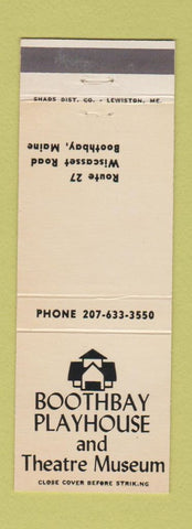 Matchbook Cover - Boothbay Playhouse Theatre Museum Boothbay ME