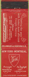 Matchbook Cover - New York Montreal Railroad