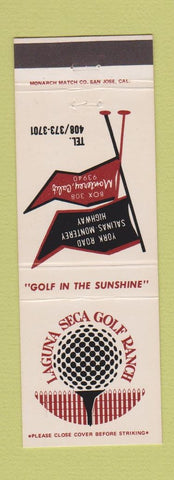 Matchbook Cover - Laguna Seca Golf Ranch Monterey CA