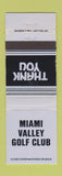 Matchbook Cover - Miami Valley Golf Club Dayton OH WEAR