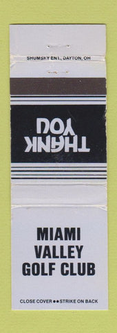 Matchbook Cover - Miami Valley Golf Club Dayton OH WEAR