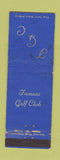 Matchbook Cover - Fremont Golf Club WORN