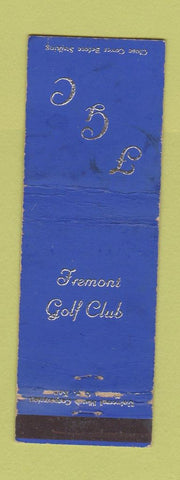 Matchbook Cover - Fremont Golf Club WORN