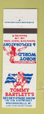 Matchbook Cover - Tommy Bartlett's Ski Stage Show Robot Wisconsin Dells WI #1
