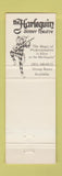 Matchbook Cover - The Harlequin Rockville MD Dinner Theatre WEAR