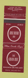 Matchbook Cover - The Oban Inn Niagara on the Lake ON Shaw Festival