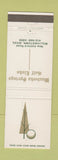 Matchbook Cover - Waubeeka Springs Golf Links Williamstown MA