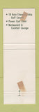 Matchbook Cover - Waubeeka Springs Golf Links Williamstown MA