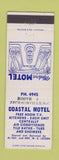 Matchbook Cover - Coastal Motel Jacksonville NC low phone #