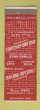 Matchbook Cover - Moland Drysdale Brick Hendersonville NC low phone #