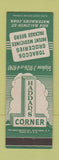 Matchbook Cover - Hadda's Corner Tobacco Grocery Waterbury CT
