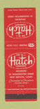 Matchbook Cover - WL Hatch Company Insurance New Britain CT